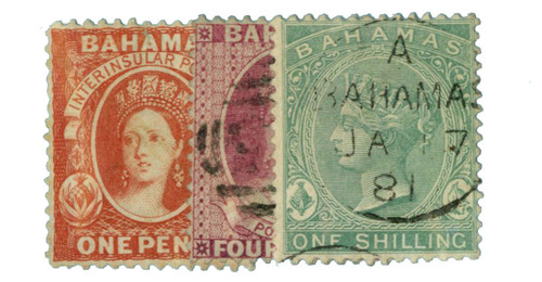 16//19  - 1863-81 Bahamas