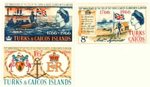 152-54  - 1966 Turks & Caicos Islands
