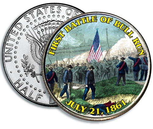 UM - Battle of Bull Run Colorized Coin