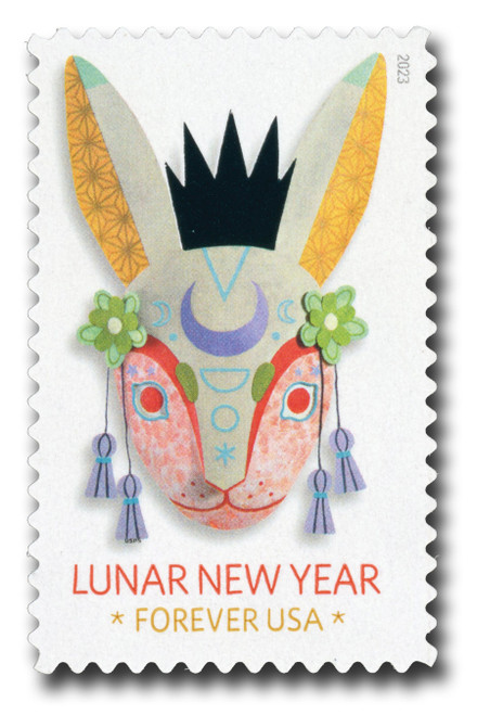 5744  - 2023 First-Class Forever Stamp - Lunar New Year: Year of the Rabbit