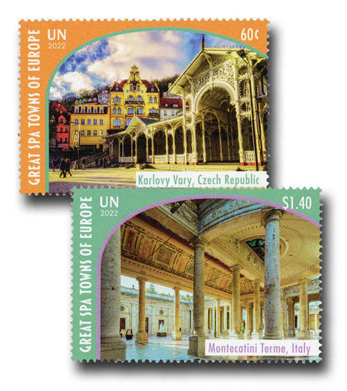 UN1304-05  - 2022 UN 60c & $1.40 World Heritage Set of 2