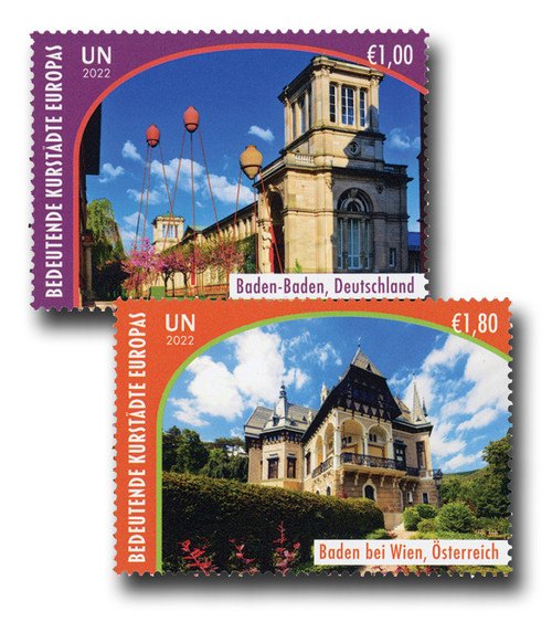 UNV700-01  - 2022 UN Vienna 1,00 & 1,80 World Heritage Set of 2