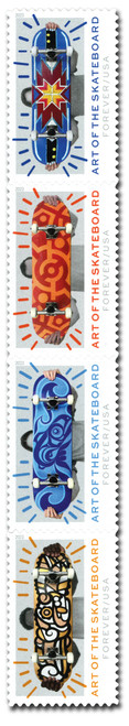 5763-66  - 2023 First-Class Forever Stamps - The Art of the Skateboard