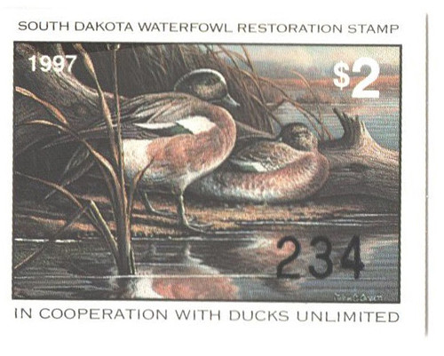 SDSD17  - 1997 South Dakota State Duck Stamp