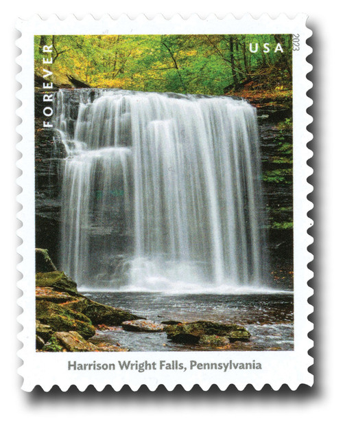 5800c  - 2023 First-Class Forever Stamp - Waterfalls: Harrison Falls, Pennsylvania