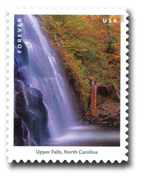 5800l  - 2023 First-Class Forever Stamp - Waterfalls: Upper Falls, North Carolina