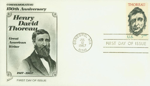 1327 FDC - 1967 5c Henry David Thoreau