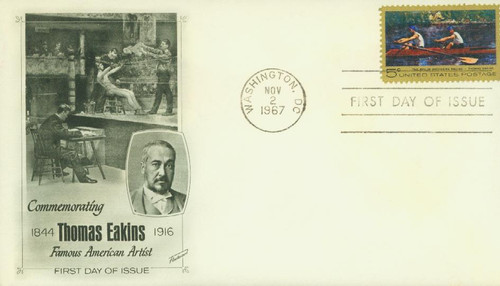 1335 FDC - 1967 5c Thomas Eakins