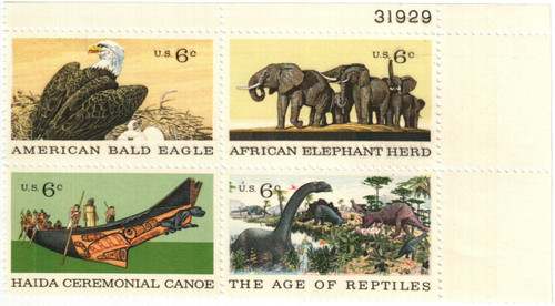 1387-90 PB - 1970 6c Natural History