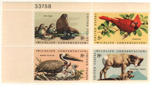 1464-67 PB - 1972 8c Wildlife Conservation
