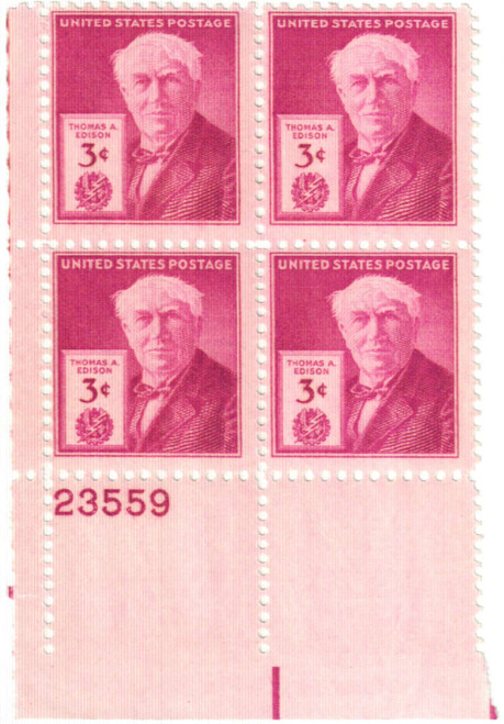 945 PB - 1947 3c Thomas A. Edison