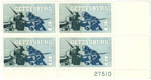 1180 PB - 1963 5c Civil War Centennial: Battle of Gettysburg