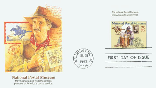 2780 FDC - 1993 29c National Postal Museum: Expanding Nation