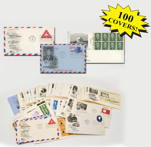 MCV017 FDC - 1960s First Day Covers, Collection of 100