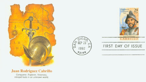 2704 FDC - 1992 29c Juan Rodriguez Cabrillo