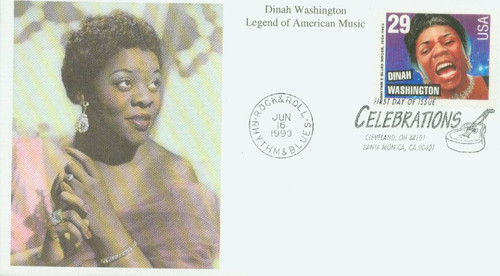 2730 FDC - 1993 29c Legends of American Music: Dinah Washington