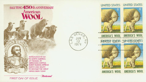 1423 FDC - 1971 6c America's Wool Industry