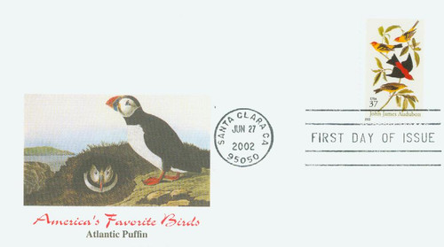 3650 FDC - 2002 37c John James Audubon