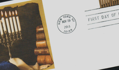 4824 FDC - 2013 First-Class Forever Stamp - Hanukkah