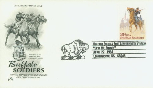 2818 FDC - 1994 29c Buffalo Soldiers