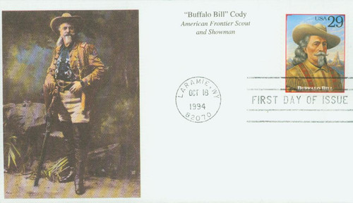 2869b FDC - 1994 29c Legends of the West: Buffalo Bill