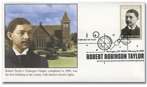 4958a FDC - 2015 First-Class Forever Stamp - Imperforated Black Heritage: Robert Robinson Taylor