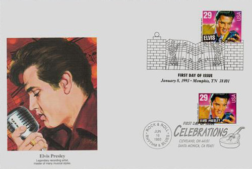 2721//31 FDC - 1993 29c Elvis Presley combo cover