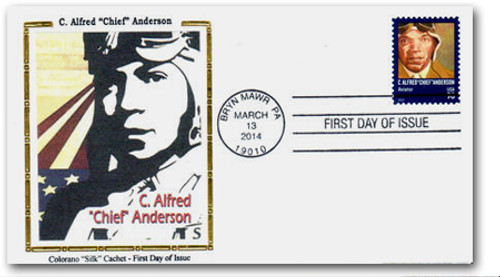 4879 FDC - 2014 70c Distinguished Americans: C. Alfred 'Chief' Anderson