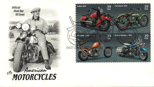 4085-88 FDC - 2006 39c American Motorcycles