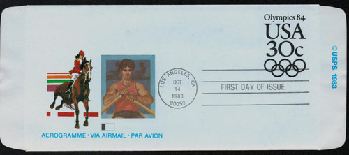 UC57 FDC - 1981 30c Air Post Envelope - Olympics