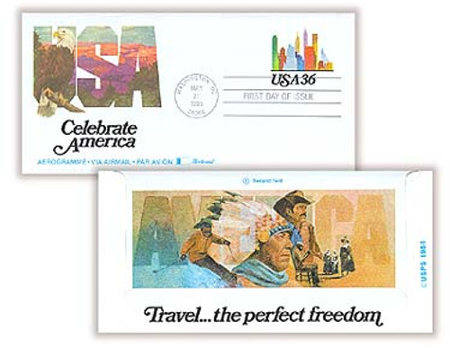UC59 FDC - 1985 36c Air Post Envelope - Travel
