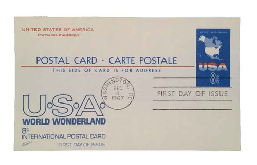 UX54 FDC - 1967 8c USA