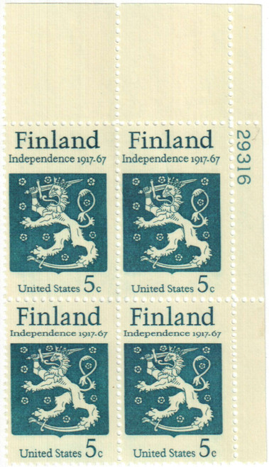 1334 PB - 1967 5c Finnish Independence