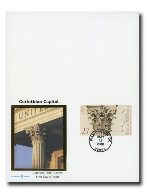 UY47 FDC - 2008 27c Corinthian Capitol