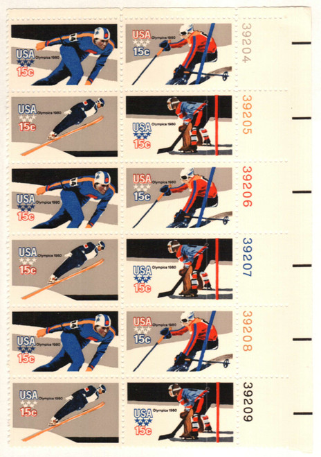 1795-98 PB - 1980 15c 13th Winter Olympic Games