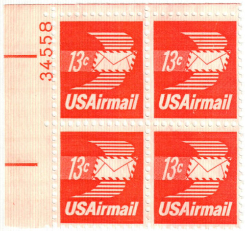 C79 PB - 1973 13c Winged Letter Sheet Single