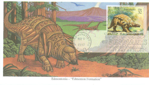 3136i FDC - 1997 32c Dinosaurs: Edmontonia