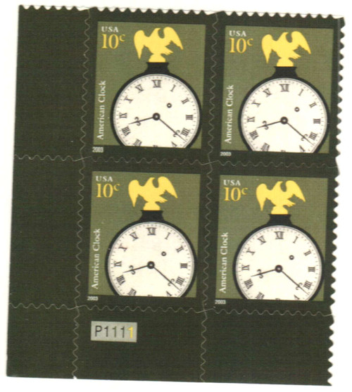 3757 PB - 2003 10c American Clock