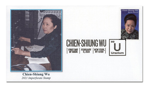 5557a FDC - 2021 First-Class Forever Stamp - Imperforate Chien-Shiung Wu
