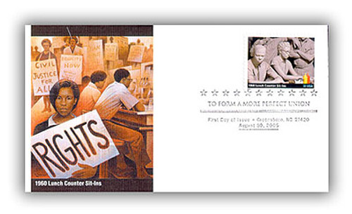 3937c FDC - 2005 37c To Form a More Perfect Union: Lunch Counter Sit-Ins