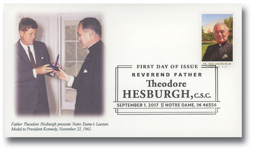 5241 FDC - 2017 First-Class Forever Stamp - Father Theodore Hesburgh