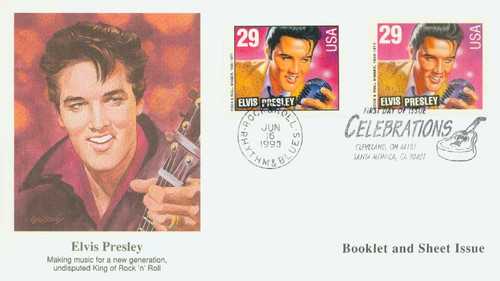 2724 FDC - 1993 29c Legends of American Music: Elvis Presley