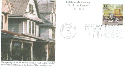 3189b FDC - 1999 33c Celebrate the Century - 1970s: TV Series "All in the Family"