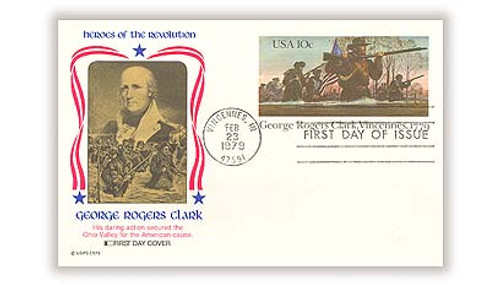 UX78 FDC - 1979 10c Postal Card - George R. Clark