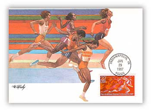 M87-3 FDC - 1987 22c Pan Am Games