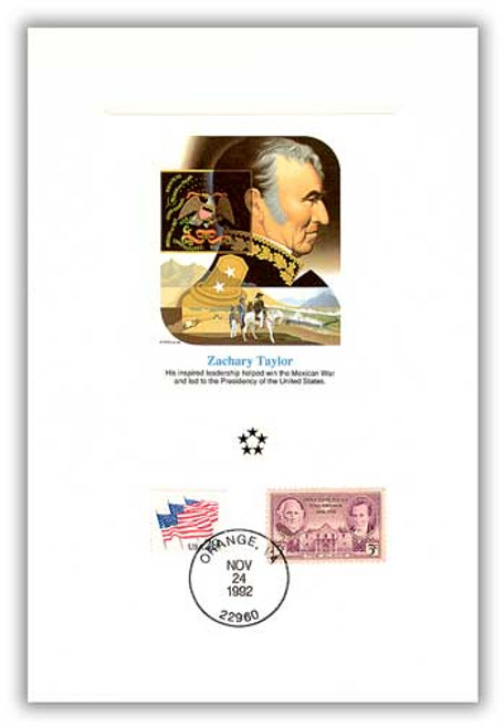 47059A FDC - 1991 AGMH Zachary Taylor Proofcard Only