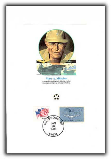 47065A FDC - 1991 AGMH Marc Mitscher Proofcard Only