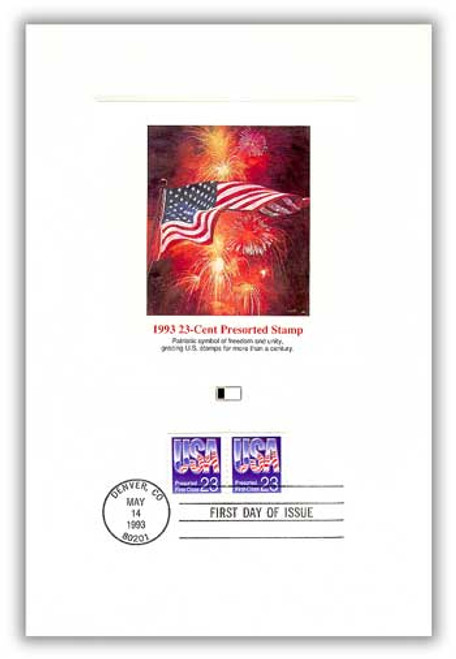 4901258 FDC - 1993 23c Presort Coil Proofcard