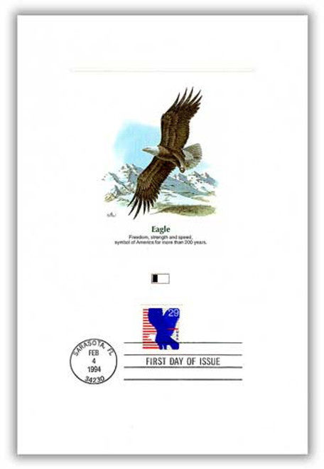4901304 FDC - 1994 Eagle Self-Adhesive Proofcard