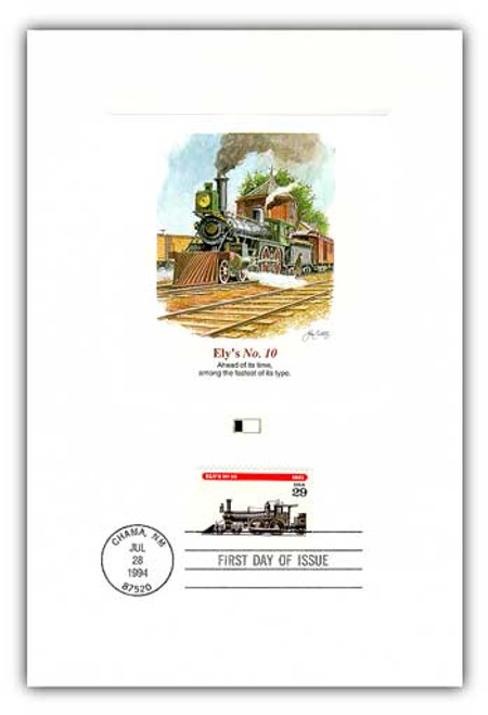 4902688 FDC - 1994 Locomotives - Ely's No. 10 Proofcard